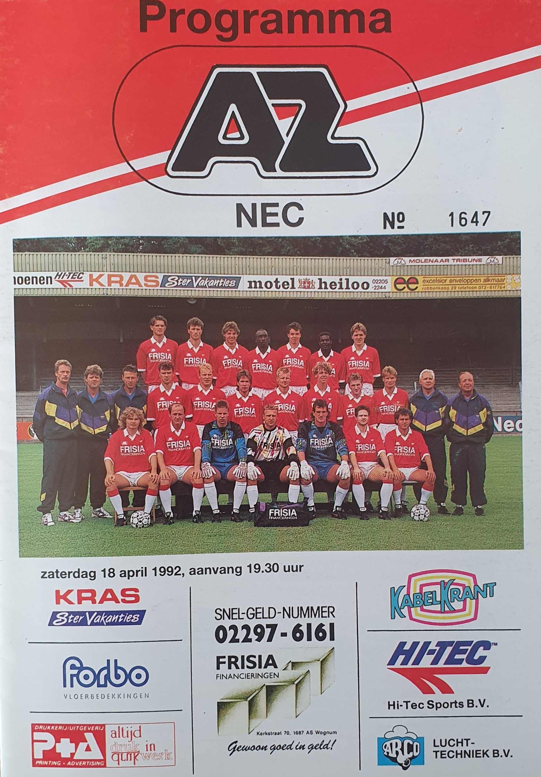 AZ Programma 18-apr-1992 NEC